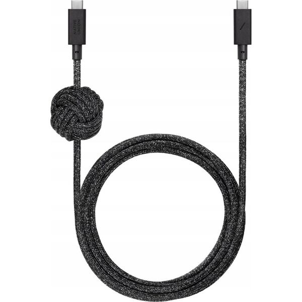 Kabel USB Native Union USB-C - USB-C 1.8 m Czarny (ACABLE-C-COS-NP) 13749704 4895200477112