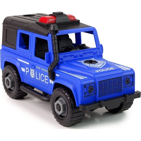 LeanToys Auto Terenowe Transporter Policja Do Rozkręcania DIY Koń 13755565 5905323211346