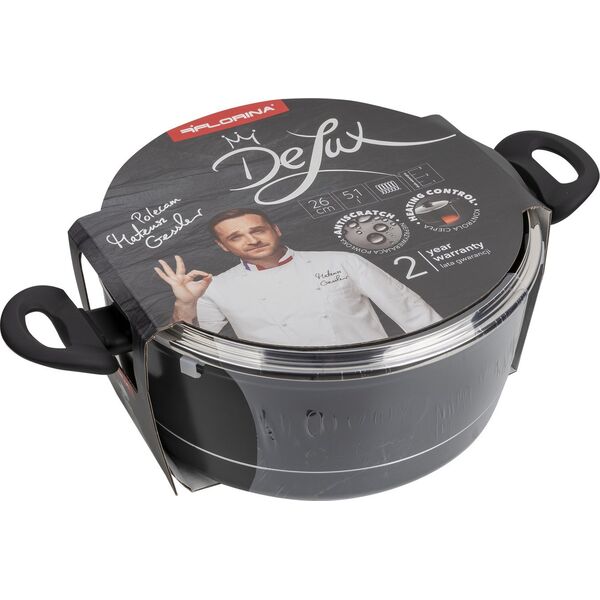 Florina Garnek aluminiowy Florina Delux by Mateusz Gessler 26 cm 5,1 l 13759252 5905031334276