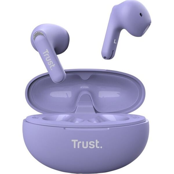Słuchawki Trust Ausinės EARPHONES YAVI BT ENC/PURPLE 25299 TRUST 13783951 8713439252996