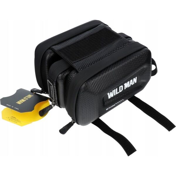 WildMan WILDMAN sakwa rowerowa na ramę na zamek  E6S 1,2L ( 4" - 7" ) czarna 13802714 5903396097034