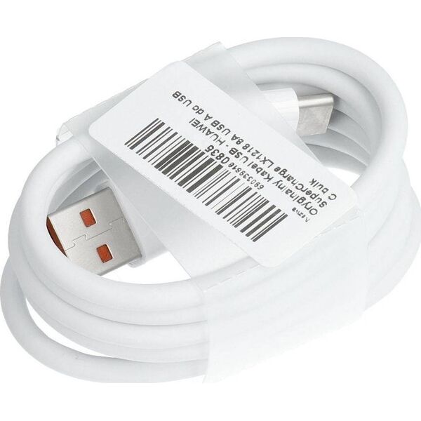 Kabel USB Huawei USB-A - USB-C 1 m Biały 13802724 5903396180835