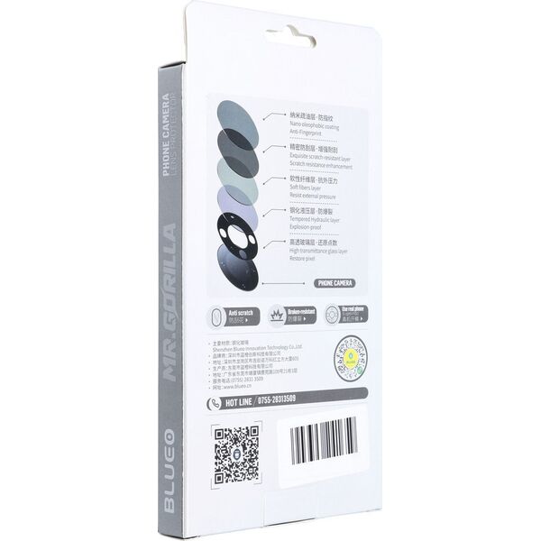 Blueo 5D Mr. Monkey Armor Camera Glass (Hot Bending) - do Samsung Galaxy S24 Ultra czarny 13802728 5903396241642