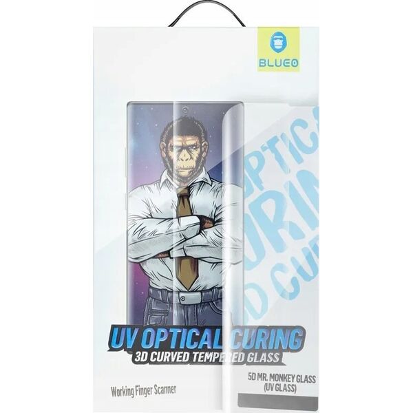 Blueo Szkło Hartowane 5D Mr. Monkey Glass - Samsung Galaxy S22 Ultra transparent (UV Glass) 13802794 5903396252273