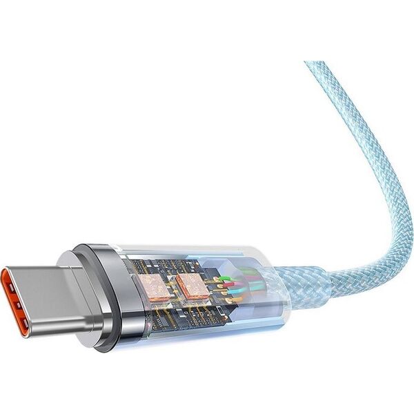 Kabel USB Baseus USB-C - USB-C 1 m Niebieski 13802847 6932172642839