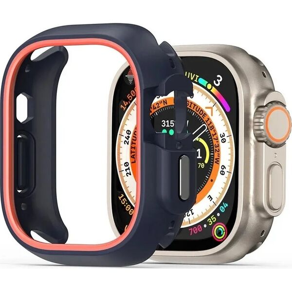 Dux Ducis DUX DUCIS futerał BAMO do Apple Watch Ultra / Ultra 2 49 mm czarno pomarańczowy 13802891 6934913021316