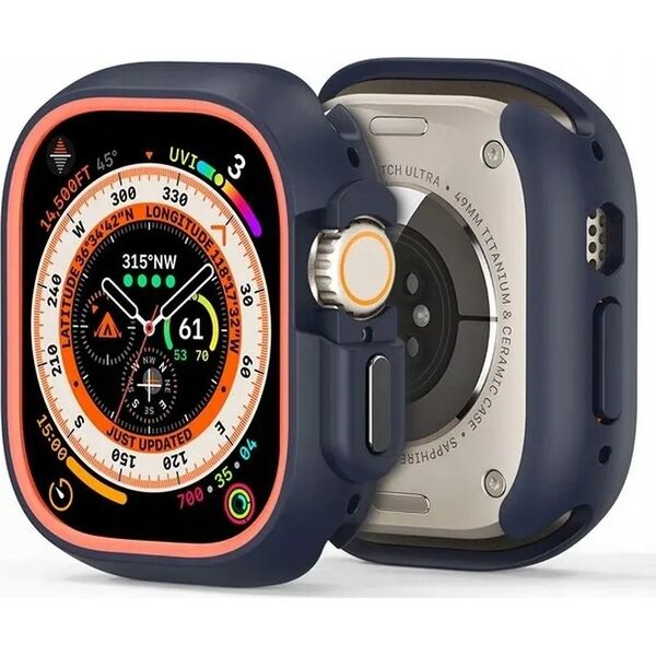 Dux Ducis DUX DUCIS futerał BAMO do Apple Watch Ultra / Ultra 2 49 mm czarno pomarańczowy 13802891 6934913021316