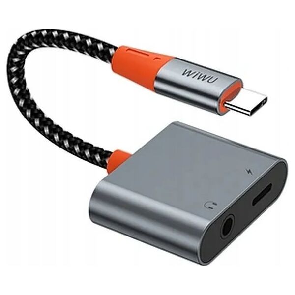 WiWU WiWU - Audio adapter LT10 Typ C do Typ C + 3.5mm 13802912 6936686407540