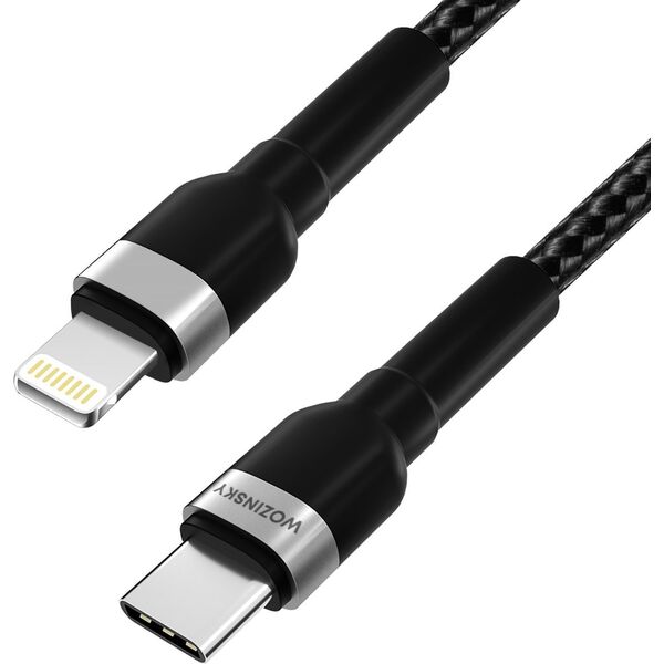Kabel USB Wozinsky USB-C - Lightning 2 m Czarny (5907769308765) 13804526 5907769308765