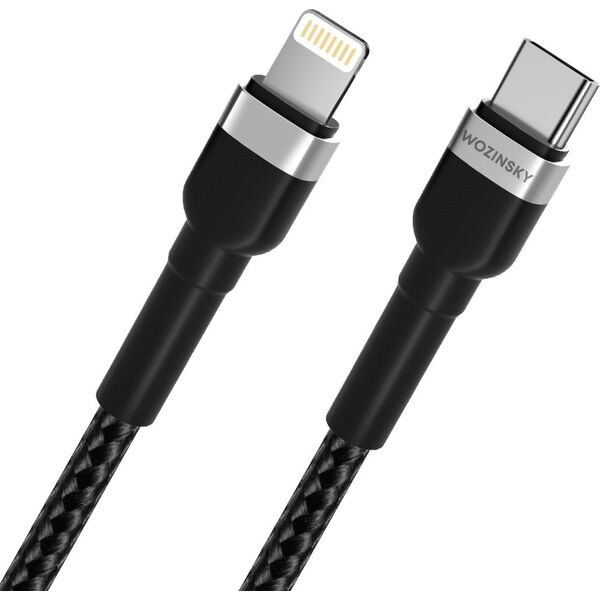 Kabel USB Wozinsky USB-C - Lightning 2 m Czarny (5907769308765) 13804526 5907769308765