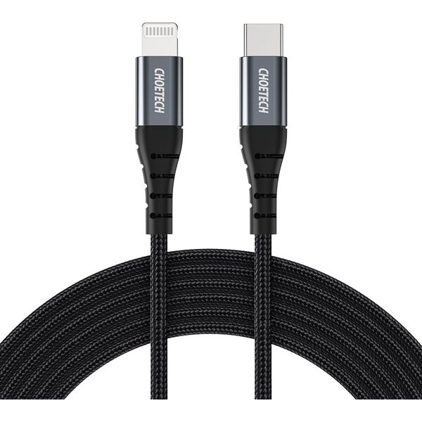 Kabel USB Choetech USB-C - Lightning 2 m Czarny (6971824975932) 13804597 6971824975932