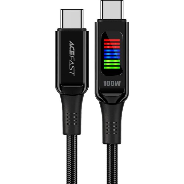 Kabel USB Acefast USB-C - USB-C 1.2 m Czarny (6974316282778) 13804601 6974316282778