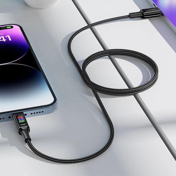 Kabel USB Acefast USB-C - USB-C 1.2 m Czarny (6974316282778) 13804601 6974316282778