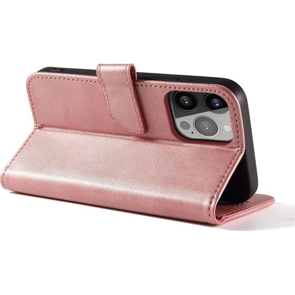 Hurtel Etui Magnet Case do Samsung S24 z klapką i portfelem - różowe 13804722 9145576284759
