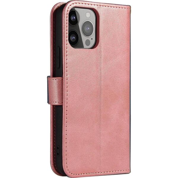 Hurtel Etui Magnet Case do Samsung S24 z klapką i portfelem - różowe 13804722 9145576284759