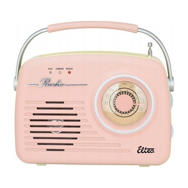 Radio Eltra Radio LUIZA RETRO SP-11 MP3 USB SD Różowe 13811494 5907727028513