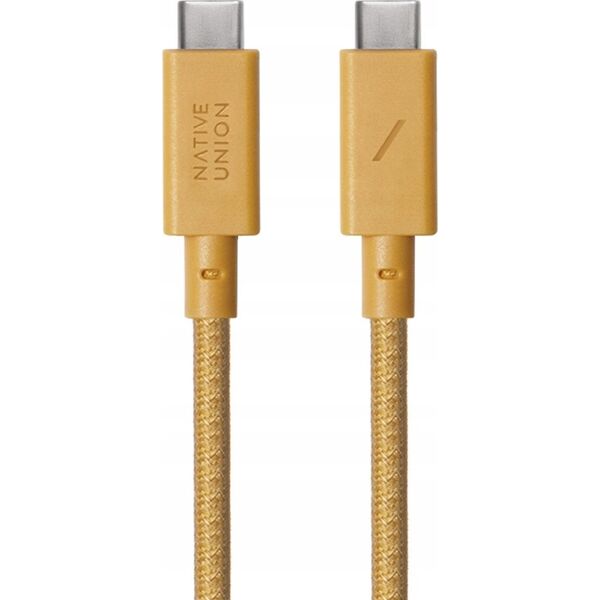Kabel USB Native Union USB-C - USB-C 3 m Żółty (ACABLE-C-KFT-NP) 13811824 4895200477129