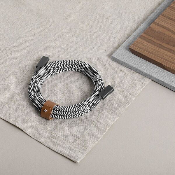 Kabel USB Native Union USB-C - USB-C 2.4 m Zielony (BELT-PRO2-GRN-NP) 13811830 4895200477099