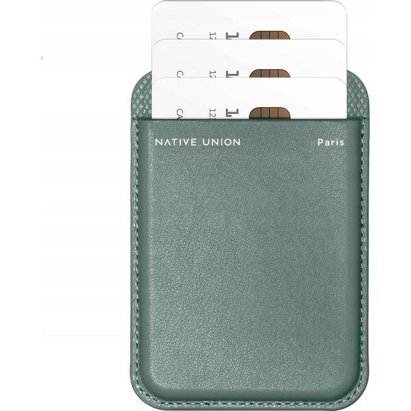 Native Union Native Union (Re)Classic Wallet - skórzany portfel kompatybilny z MagSafe (slate green) 13811847 4895200476009