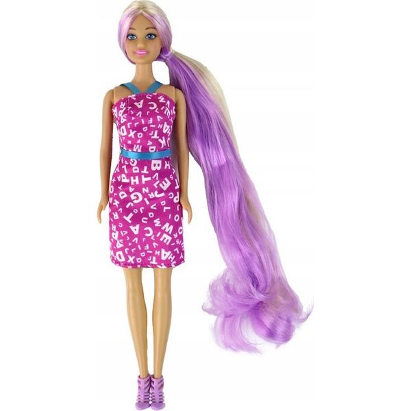 LeanToys Lalka Anlily Długie Fioletowe Włosy Zestaw 13813877 5905679077276
