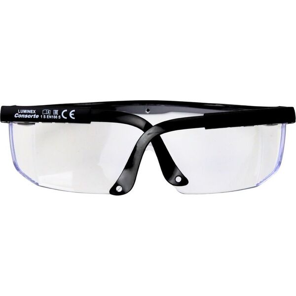 LeanToys Okulary Ochronne Regulacja Ramion Czarne 13813937 5905991022527