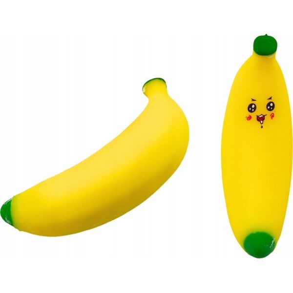LeanToys Gniotek Banan Rozciągliwy Gumowy Żółty 13813981 5905991026419