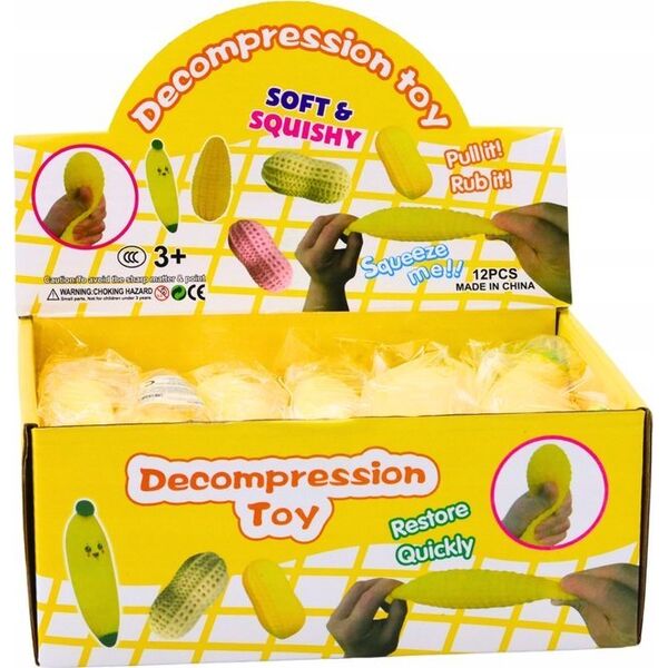 LeanToys Gniotek Banan Rozciągliwy Gumowy Żółty 13813981 5905991026419