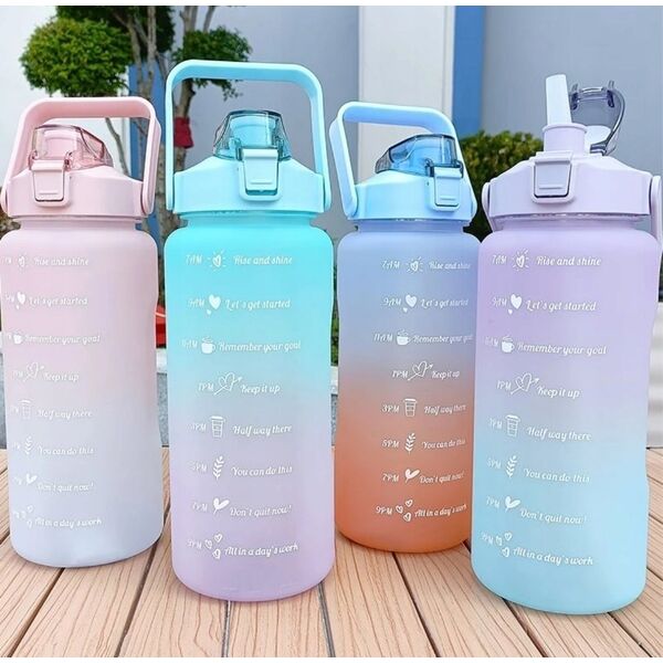 ExtraLink EXTRALINK BUTELKA MOTYWACYJNA BIDON NA WODĘ 2000ML ZIEL-FIOLET BUT-190 13814032 5906168636486