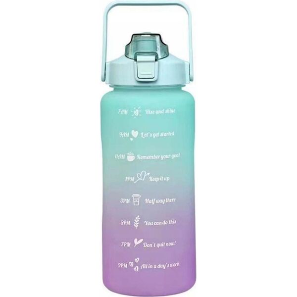 ExtraLink EXTRALINK BUTELKA MOTYWACYJNA BIDON NA WODĘ 2000ML ZIEL-FIOLET BUT-190 13814032 5906168636486
