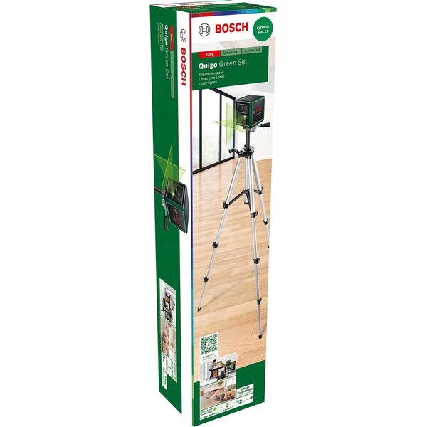 Bosch BOSCH LASER QUIGO GREEN SET +STATYW 1,1m 13815688 4059952648040