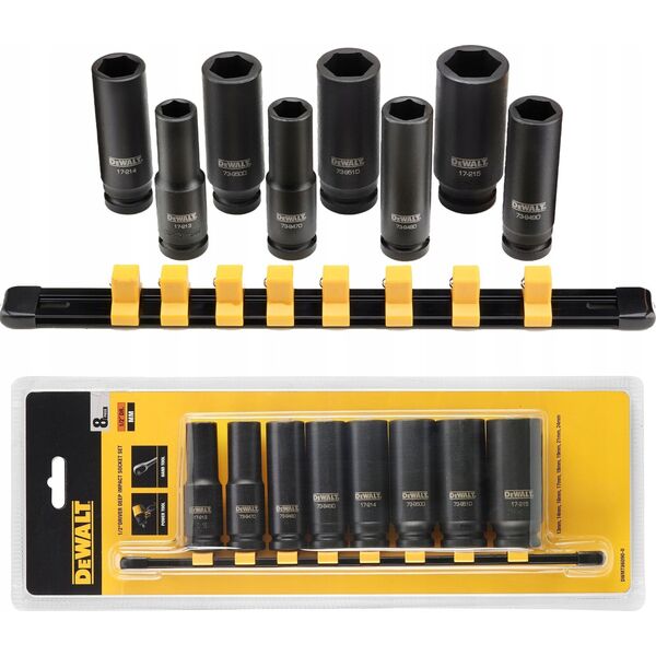 Dewalt DEWALT ZESTAW NASADEK UDAROWYCH  8cz. 1/2" 13815706 3253560860905