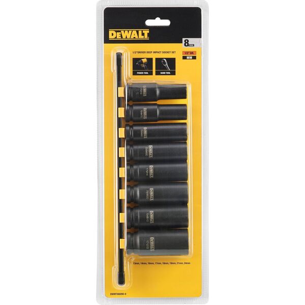 Dewalt DEWALT ZESTAW NASADEK UDAROWYCH  8cz. 1/2" 13815706 3253560860905