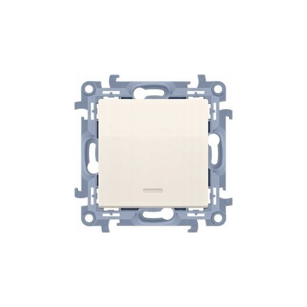 Kontakt-Simon Łącznik krzyżowy Kontakt-Simon Simon 10 CW7L.01/X/41 z podświetleniem LED bez piktogramu moduł 10AX 250V~ zaciski śrubowe krem 13815963 5902787868260