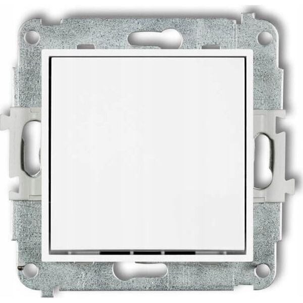 Karlik Łącznik krzyżowy Karlik Mini 25MWP-6.1 jeden klawisz bez piktogramu biały mat 13815979 5903672034036