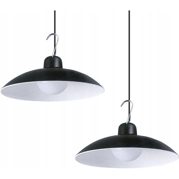 Lampa wisząca Eko-Light Milagro lampa wisząca solarna Saturn EKO9150 6W LED 80lm 4000K IP45 czarna 13815993 5902693791508