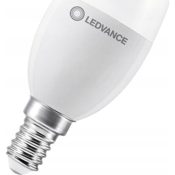 Ledvance Żarówka LED Osram 4,9W (40W) E14 B35 470lm 2700K ciepła 230V ściemnialna świeczka mleczna 4099854044052 13815997 4099854044052
