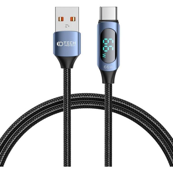 Kabel USB Tech-Protect USB-A - USB-C 1 m Niebieski (5906203690671) 13816091 5906203690671