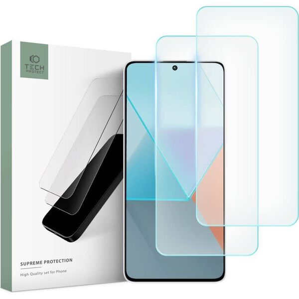 Tech-Protect SZKŁO HARTOWANE TECH-PROTECT SUPREME XIAOMI REDMI NOTE 13 / 13 PRO / 4G / 5G CLEAR 13816143 5906302300006