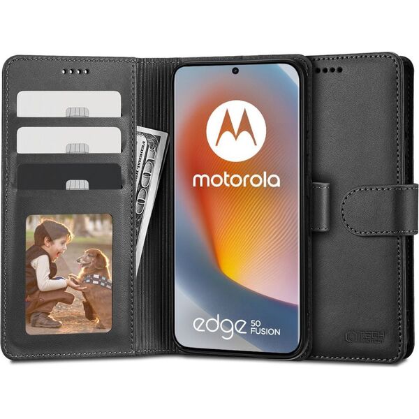 Tech-Protect TECH-PROTECT WALLET MOTOROLA EDGE 50 FUSION 5G BLACK 13816240 5906302309436
