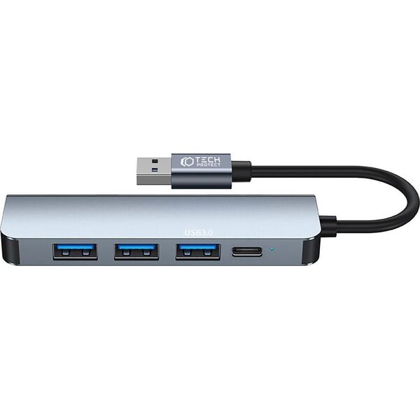 Adapter USB Tech-Protect TECH-PROTECT V0-HUB ADAPTER 5IN1 GREY 13816398 9490713935255
