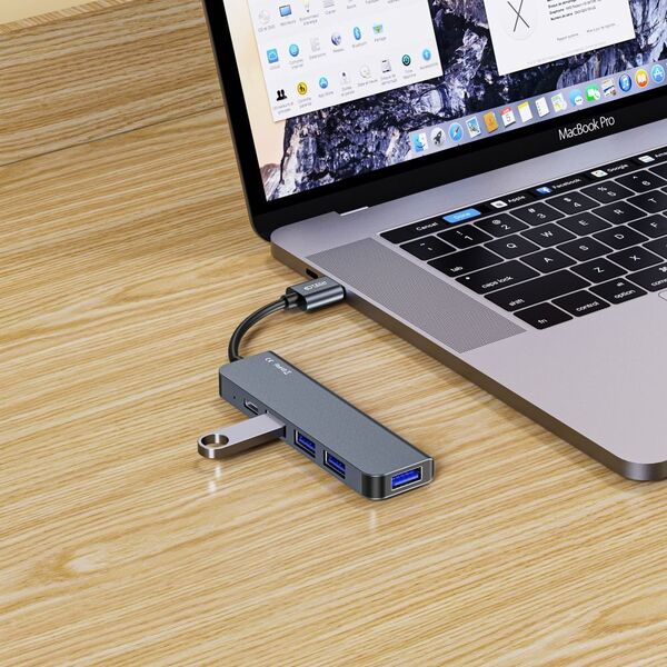 Adapter USB Tech-Protect TECH-PROTECT V0-HUB ADAPTER 5IN1 GREY 13816398 9490713935255
