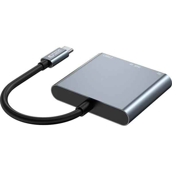 Adapter USB Tech-Protect TECH-PROTECT V1-HUB ADAPTER 3IN1 GREY 13816403 9490713935248
