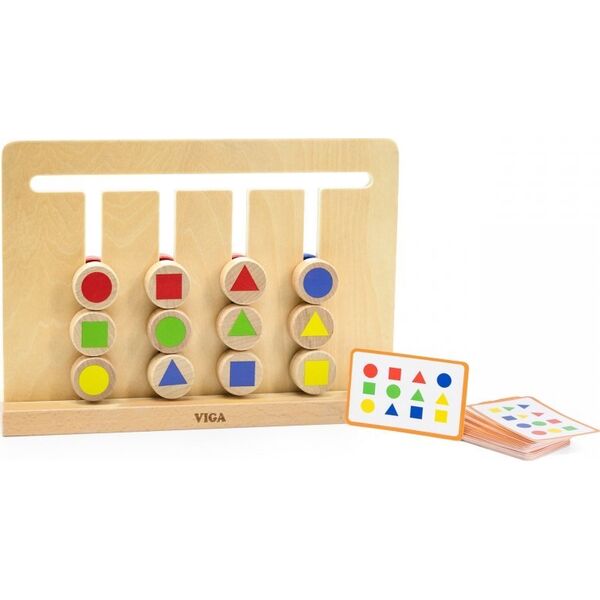 Viga Toys Gra Logiczna Odwzoruj Kolory I Figury Montessori Lumarko! 13818135 6971608447075