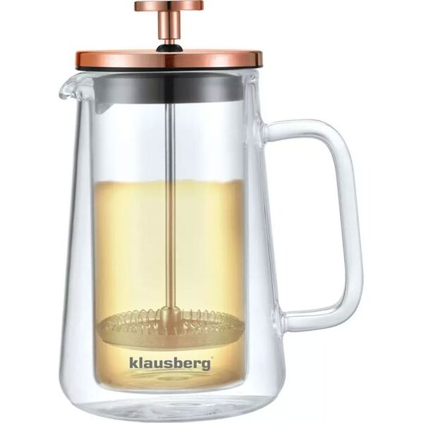 Klausberg ZAPARZACZ TŁOKOWY DO KAWY/HERBATY TERMICZNY 350ml KLAUSBERG KB-7723 13818247 5908287277236