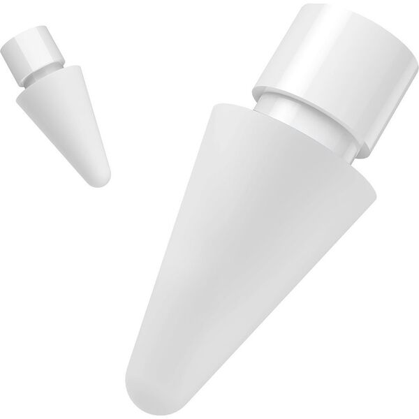 Baseus Wymienne silikonowe końcówki na rysik Baseus białe (soft) [12 PACK] 13818266 6932172622121