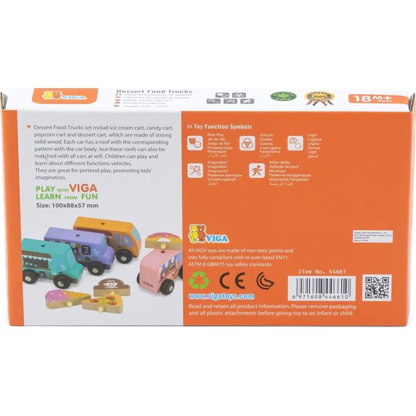 Viga Viga 44661 Food Tracki - Pojazdy cukierni 13822915 6971608446610