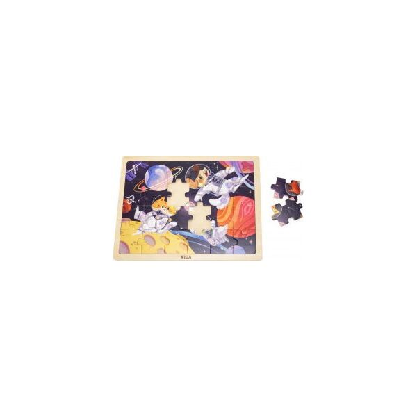Viga Viga 44646 Puzzle na podkładce 24 elementy - kosmos 13828273 6971608446467