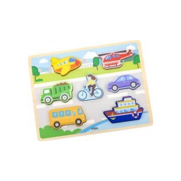 Viga Viga 44701 Puzzle na podkładce 7 elementów- transport 13828280 6971608447013