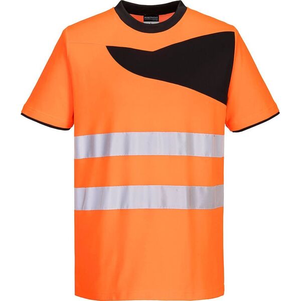 Portwest PW213 - T-Shirt ostrzegawczy PW2 - żółty-czarny XL 13833304 5036108356317