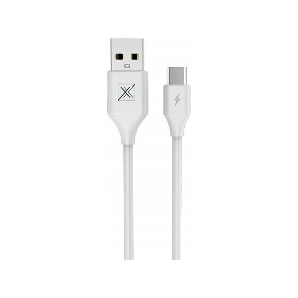 Kabel USB Maxximus USB-A - USB-C 1 m Biały 13839175 5901313413660